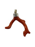 Pendant Mandile 1922 Woman Coralli in Silver Corallo 2MCIC36